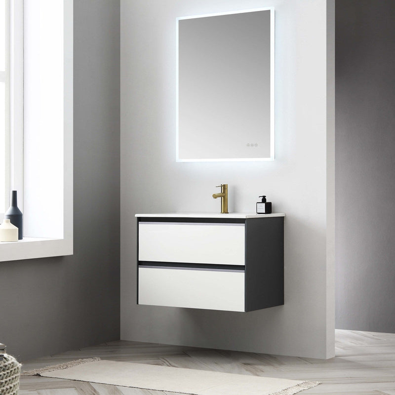 Blossom Berlin – 30 Inch Vanity – Glossy White & Glossy Grey - V8019 30 01 - Backyard Provider