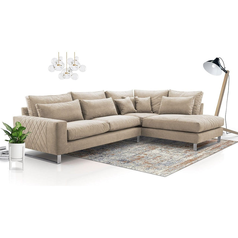 Maxima House FLORA Sofa Beige Sectional Sofa - Backyard Provider