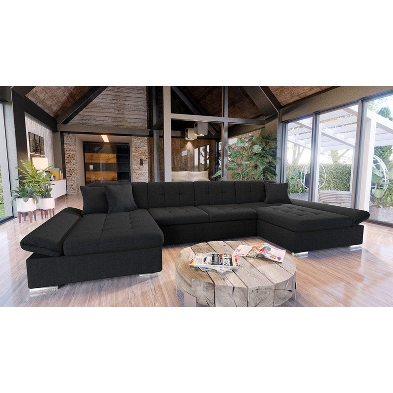 Sectional Sleeper Sofa LIA U-Shape with storage, Universal Corner - Backyard Provider