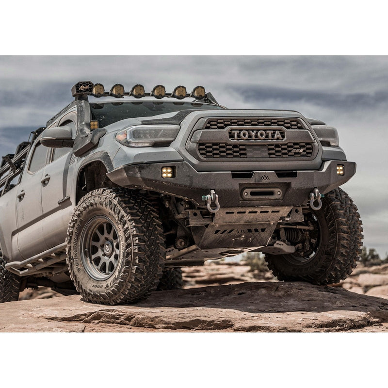 Backwoods Adventure Mods Toyota Tacoma 3rd Gen 2016+ Hi-Lite Overland Front Bumper No Bull Bar