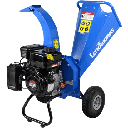 Landworks GUO033 7HP 212CC Gas Engine 3" Max Branch Diameter Wood Chipper and Shredder New