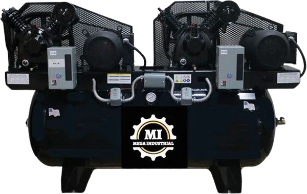 Mega Compressor Air Compressor 120 Gallon 7.5 HP 208-230V 3-Phase Electric Start New MP-75120DP3