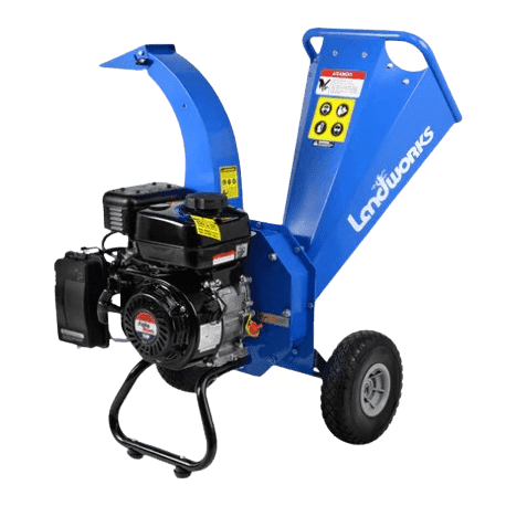 Landworks GUO033 7HP 212CC Gas Engine 3" Max Branch Diameter Wood Chipper and Shredder New