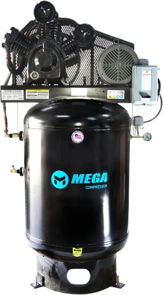 Mega Compressor Air Compressor 10 HP 120 Gallon 460 Volts Electric Start New MP-10120V3-U460