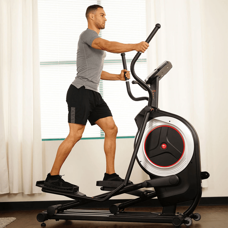 Sunny Health & Fitness Motorized Elliptical Machine Trainer