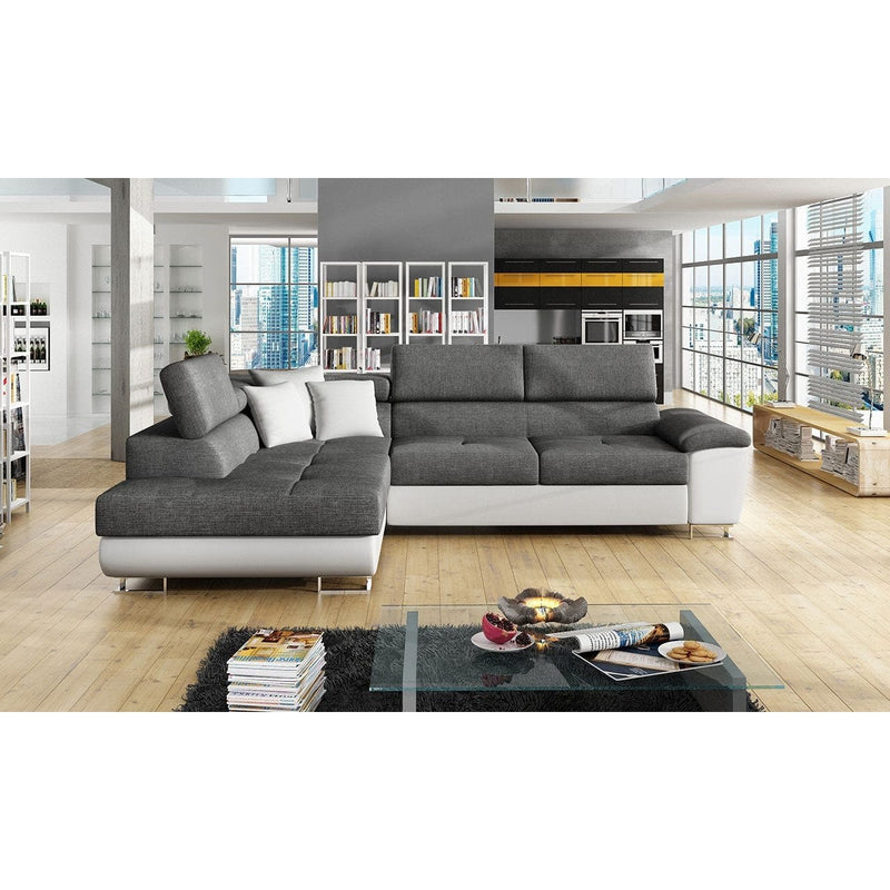 Sectional FULL XL Sleeper Sofa AMADEO with storage, SALE - Backyard Provider