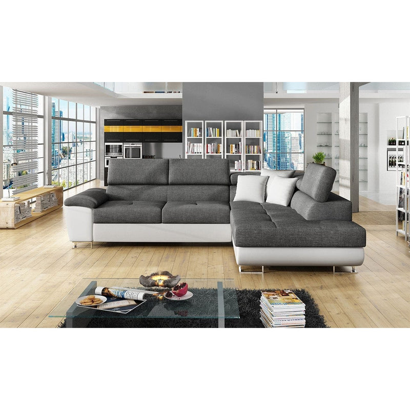 Sectional FULL XL Sleeper Sofa AMADEO with storage, SALE - Backyard Provider