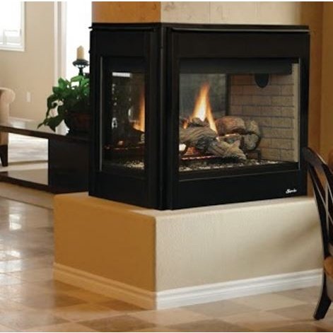 Superior 35" DRT35ST/DRF35PF Multi-View Direct Vent Gas Fireplace - DRT35STDEN - Backyard Provider