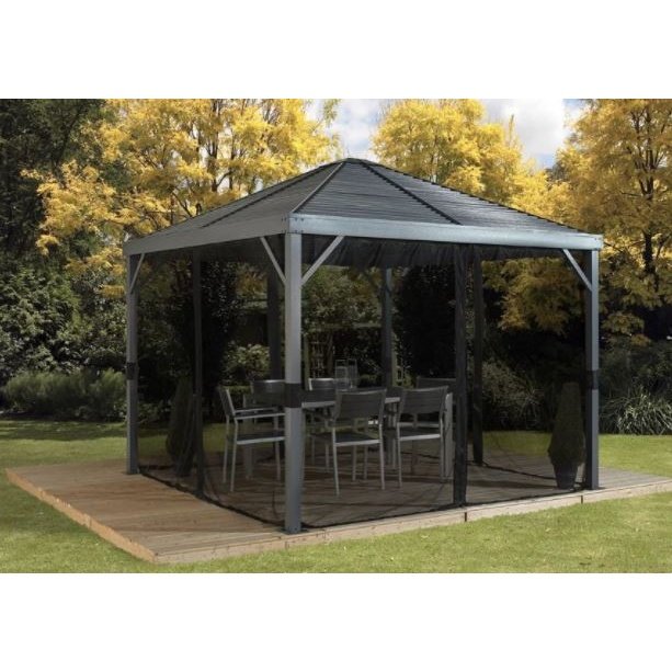 Sojag™ Sanibel Gazebo Steel Roof with Mosquito Netting