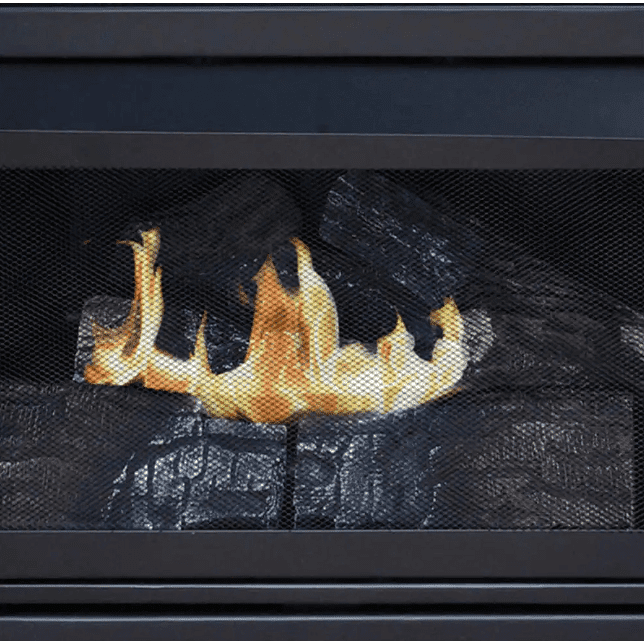 Pleasant Hearth 20,000 BTU 36 in. Compact Convertible Ventless Propane Gas Fireplace in Heritage Oak New