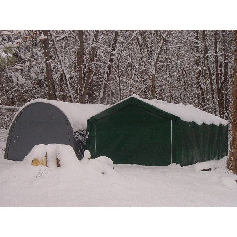 Rhino Shelter Extended Garage Round Style 12'W x 40'L x 8'H