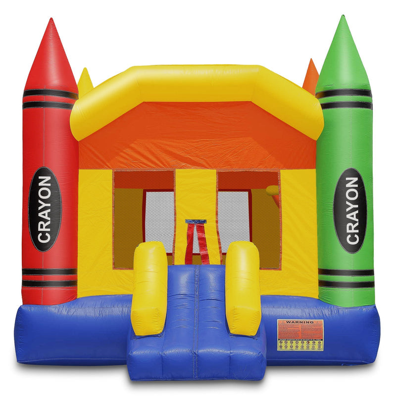 17'x13' Commercial Inflatable Crayon Bounce House by Cloud 9 - Backyard Provider