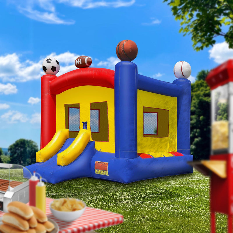 17'x13' Commercial Inflatable Sports Bounce House w/ Blower by Cloud 9 - Backyard Provider
