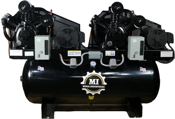 Mega Compressor Air Compressor 120 Gallon 10 HP 208-230V 3-Phase Electric Start New MP-10120DP3BA