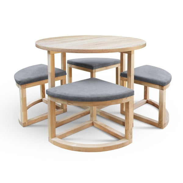 Maxima House MIRAGE-R Wood Dining Set - SCANDI098 - Backyard Provider