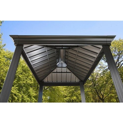 Sojag Gazebo BBQ Messina Grill 6 x 8 ft - Dark grey