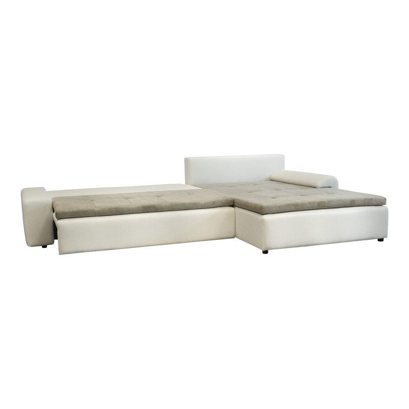 Sectional sleeper Sofa LONDON with storage, Right Facing Chaise - Backyard Provider