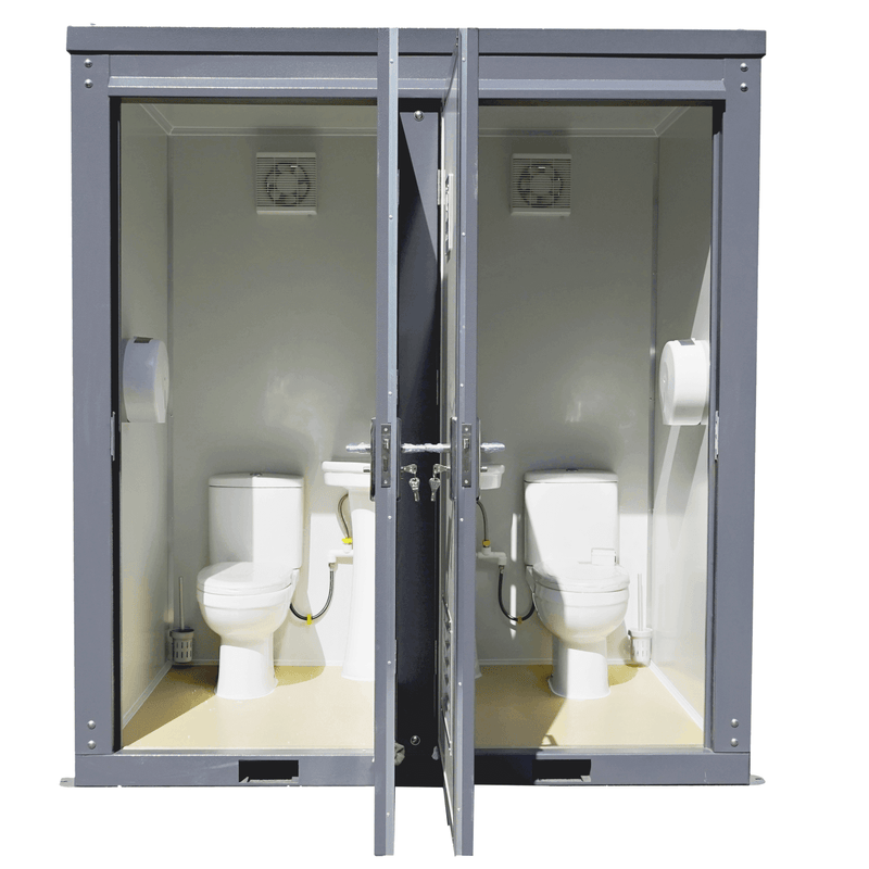 Bastone 2 Private Toilet Stalls Portable Restroom PM000121