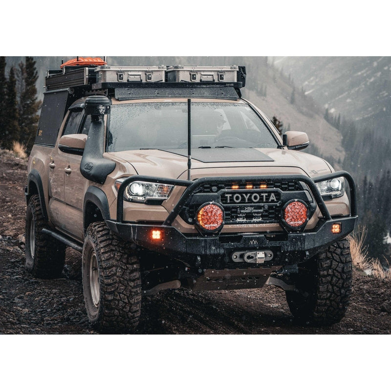 Backwoods Adventure Mods Toyota Tacoma 3rd Gen 2016+ Hi-Lite Overland Front Bumper Bull Bar