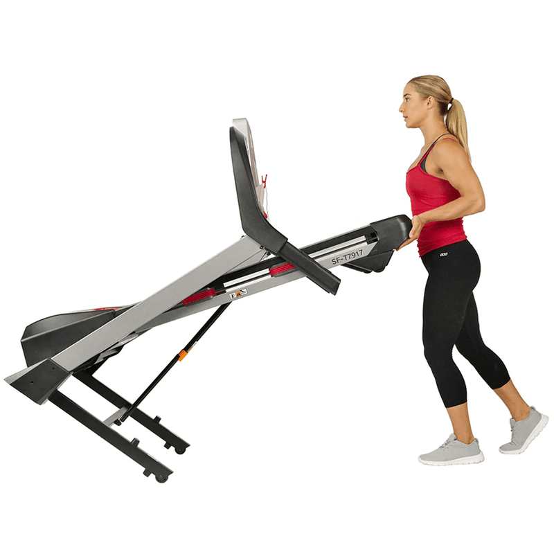 Sunny Health & Fitness Performance Treadmill with Heart Rate Monitoring, Bluetooth Speakers and Incline