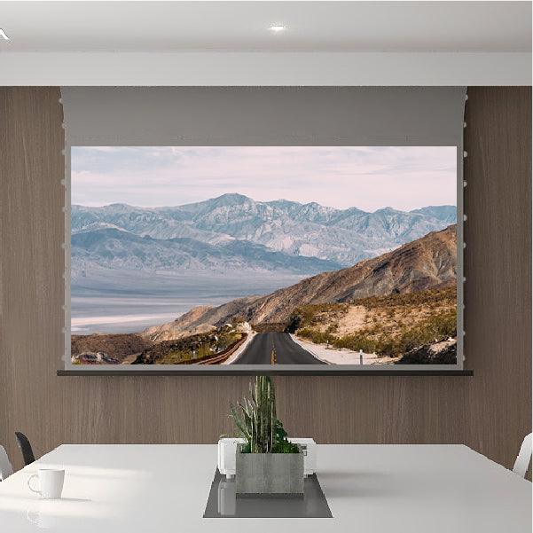 VIVIDSTORM 3D ALR Slimline Motorized Tension Obsidian Long Throw Projector Screen High Gain