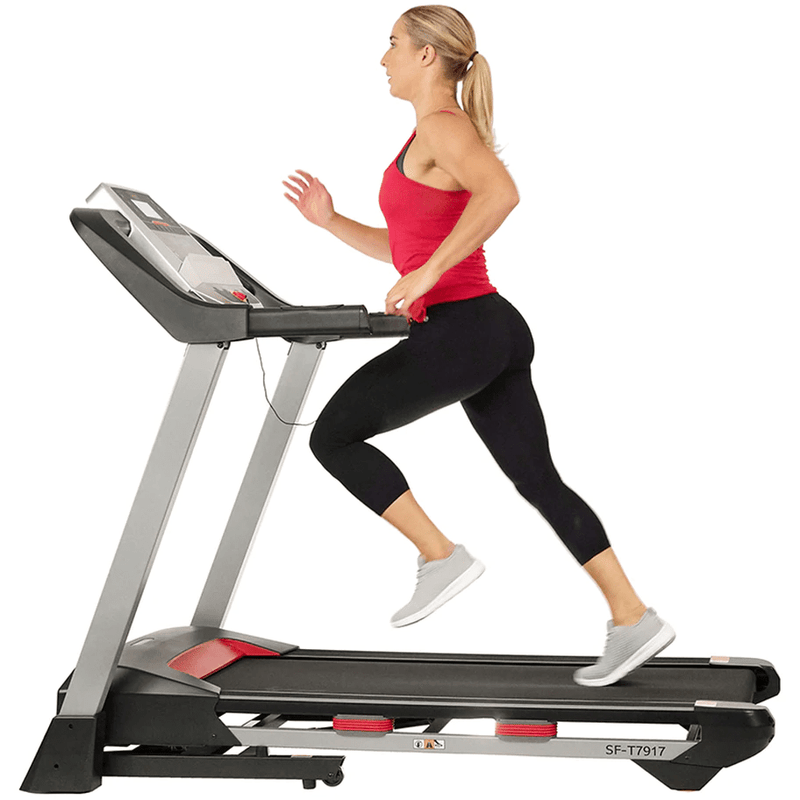 Sunny Health & Fitness Performance Treadmill with Heart Rate Monitoring, Bluetooth Speakers and Incline