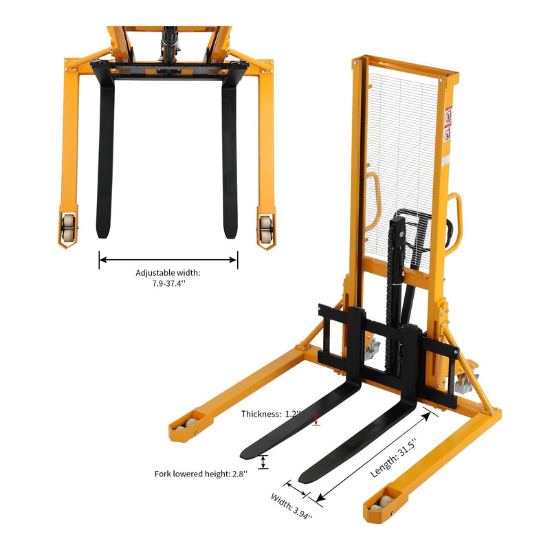 Apollolift Straddle Legs 2200lbs Cap. 63" Lift Height - Backyard Provider