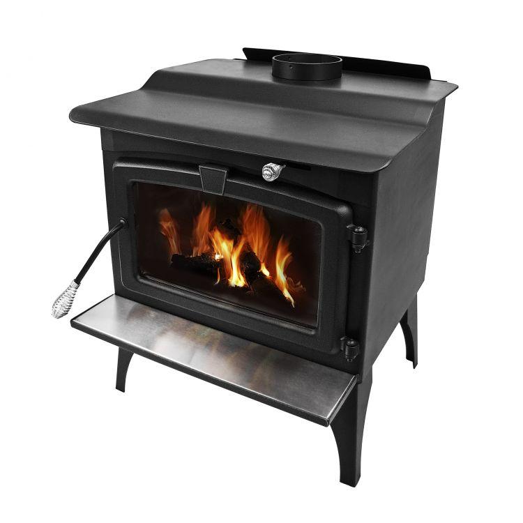 Pleasant Hearth GWS-1800-B 1,800 Sq. Ft. Medium 65,000 BTU EPA Certified Wood-Burning Stove with Blower New