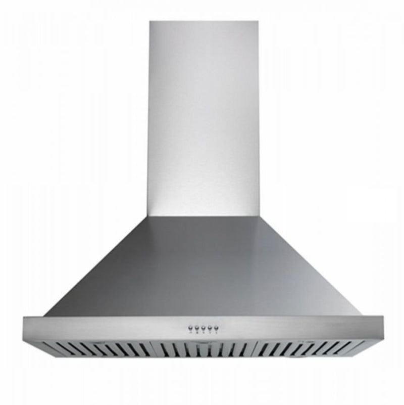 Hallman Seng Ventilation Hood 30-Inch Wall Mount with Chrome Trim