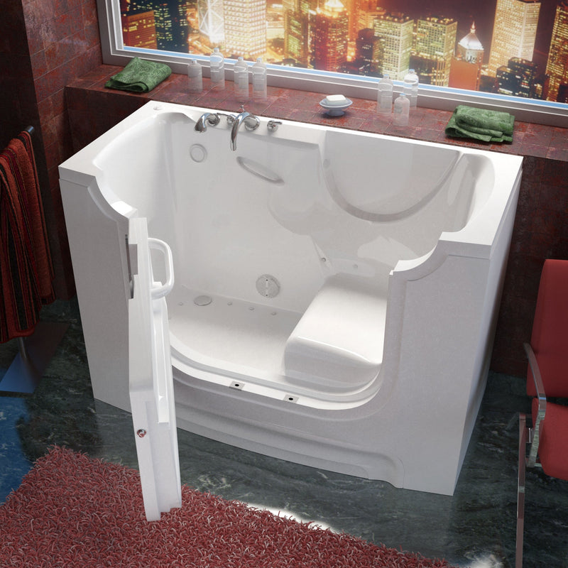 Meditub 30 x 60 White Wheelchair Accessible Bathtub 3060WCA - Backyard Provider