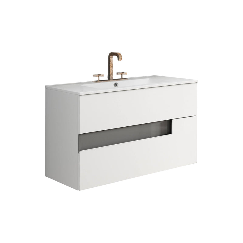 Lucena Bath Vision 32" Contemporary Wood Single Vanity in 6 colors - Backyard Provider