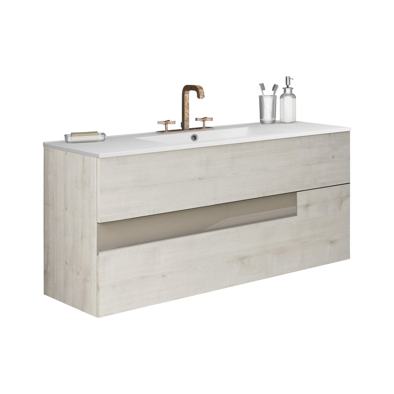 Lucena Bath Vision 48" Contemporary Wood Single Vanity in 6 colors - Backyard Provider