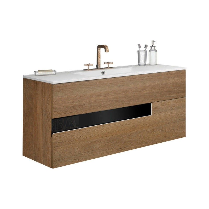 Lucena Bath Vision 64" Contemporary Wood Double Vanity in 6 colors - Backyard Provider