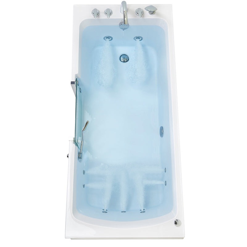 Ella's Bubble Laydown Hydro – Acrylic Walk In Bathtub (32″W x 72″L) - Backyard Provider