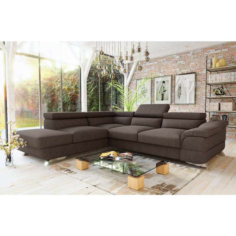 Sectional FULL size Sleeper Sofa BEAU with storage - Backyard Provider