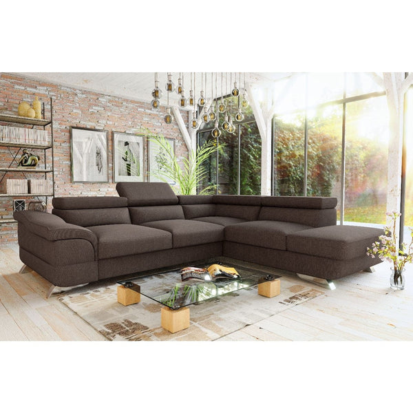 Sectional FULL size Sleeper Sofa BEAU with storage - Backyard Provider