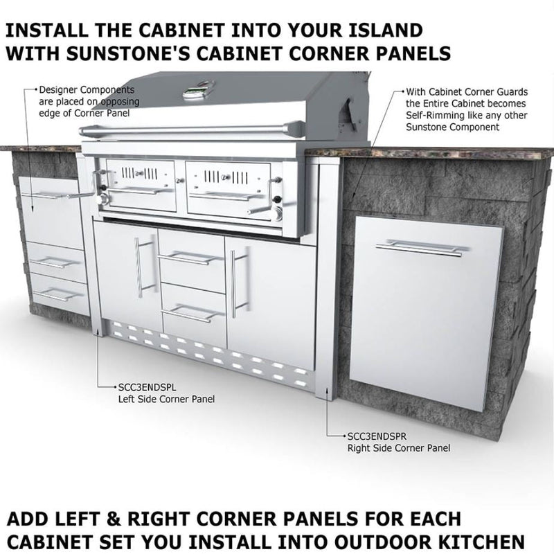 Sunstone Metal Products 46" Sunstone Charcoal Grill Base Cabinet SAC46CGDC