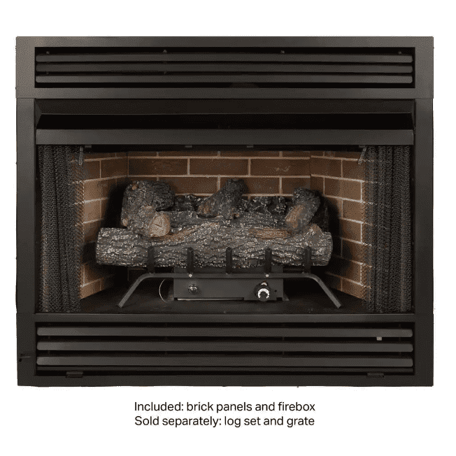 Pleasant Hearth Universal Circulating Zero Clearance 36 in. Ventless Dual Fuel Fireplace Insert New