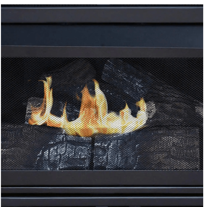 Pleasant Hearth 27,500 BTU 42 in. Convertible Ventless Propane Gas Fireplace in Cherry New