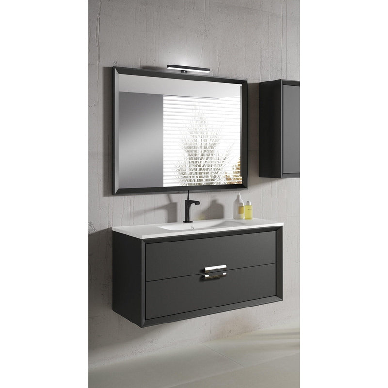 Lucena Bath 24" Décor Tirador Vanity in White, Black, Gray or White and Silver. - Backyard Provider