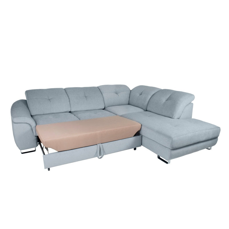 Sleeper Sectional Sofa NOBILIA  with Storage, Right - Backyard Provider