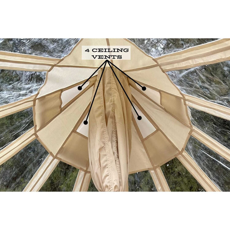 13' (4M) Stella™ Stargazing Canvas Tent - Backyard Provider