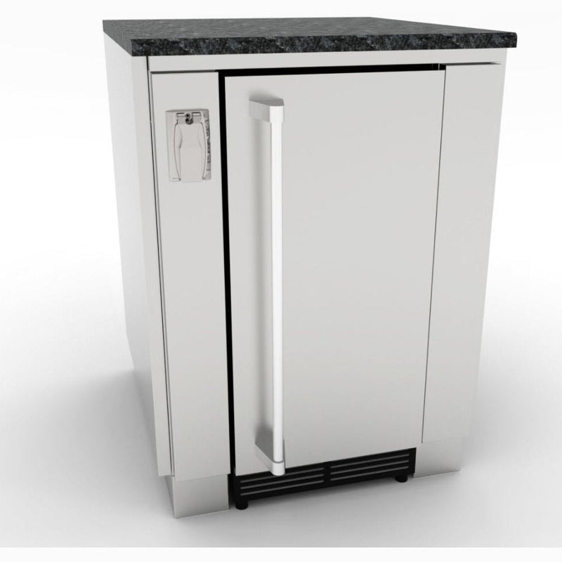 Sunstone Metal Appliance Cabinets - 24" Appliance Cabinet for up to 15" Wide Fridge SAC24APC