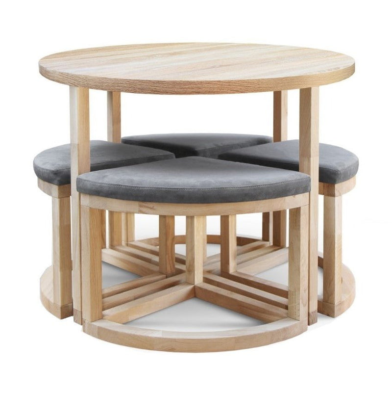 Maxima House MIRAGE-R Wood Dining Set - SCANDI098 - Backyard Provider