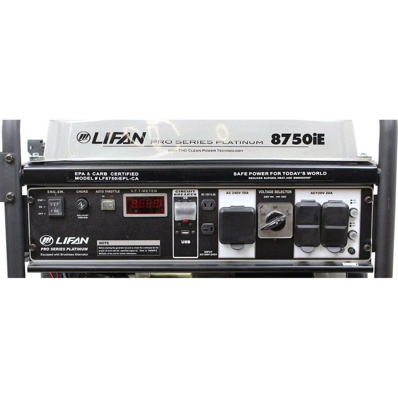 Lifan Platinum Series 8000W/8750W Electric Start Generator New LF8750iEPL-RV