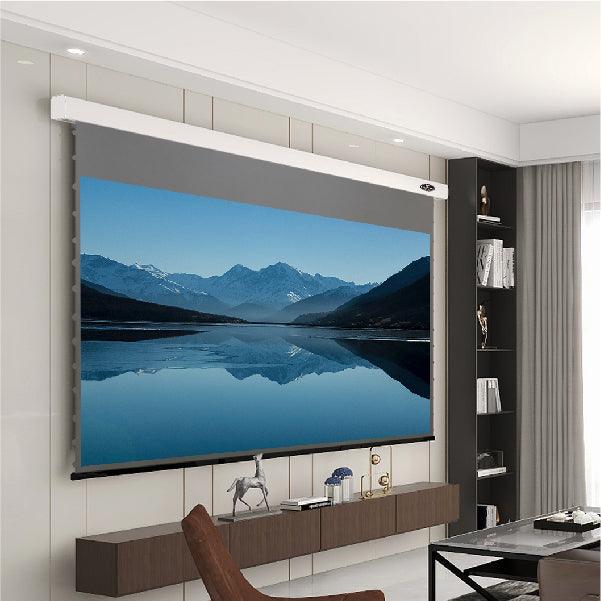 VIVIDSTORM 3D ALR Slimline Motorized Tension Obsidian Long Throw Projector Screen High Gain