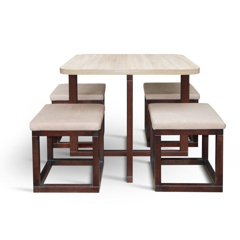 Maxima House MIRAGE-Q Wood Dining Set - SCANDI097 - Backyard Provider