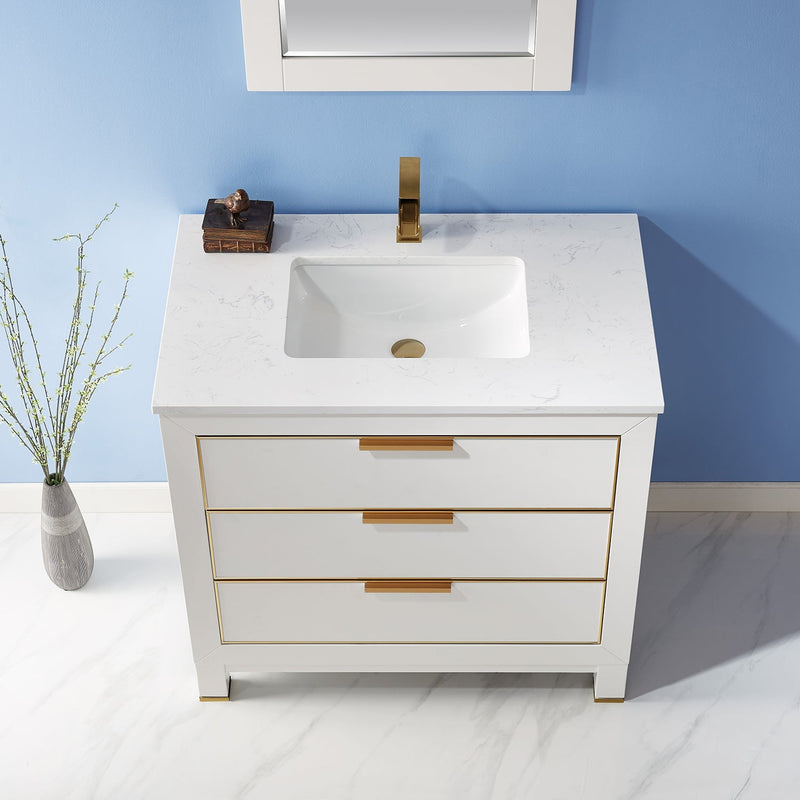 Altair Designs Jackson 36" Single Bathroom Vanity Set with Composite Stone Countertop - 533036-RB-AW-NM - Backyard Provider