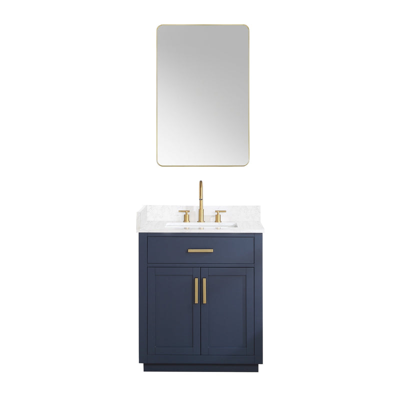 Altair Designs Gavino 30" Single Bathroom Vanity with Composite Stone Countertop - 557030-RB-GW - Backyard Provider