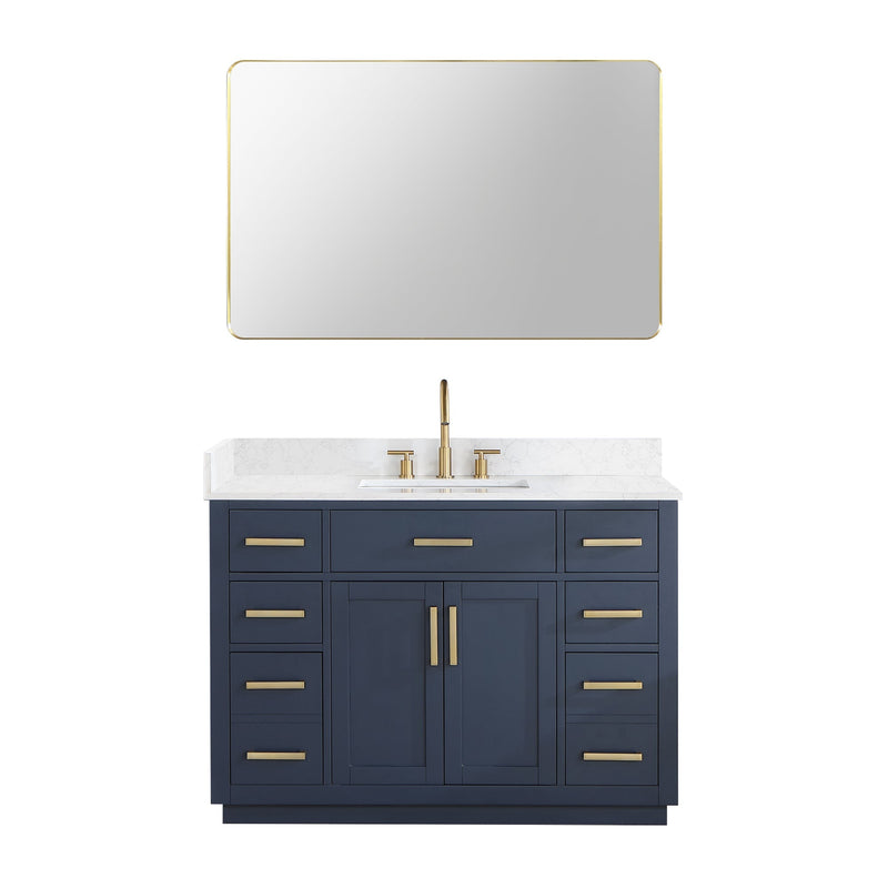 Altair Designs Gavino 48" Single Bathroom Vanity with Composite Stone Countertop - 557048-RB-GW - Backyard Provider